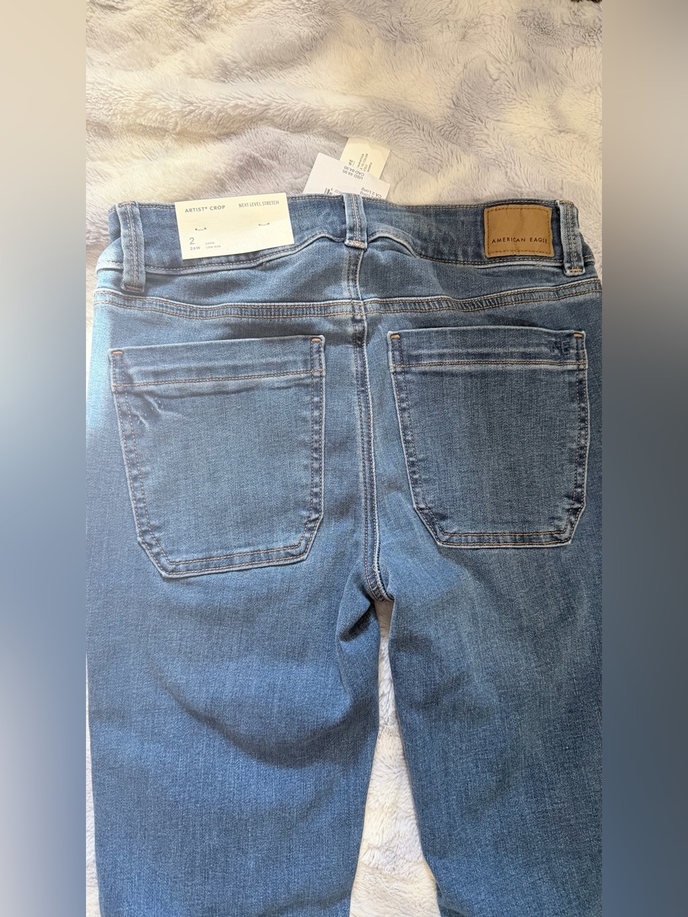 Women’s Dark Blue American Eagle Stretch crop Jeans